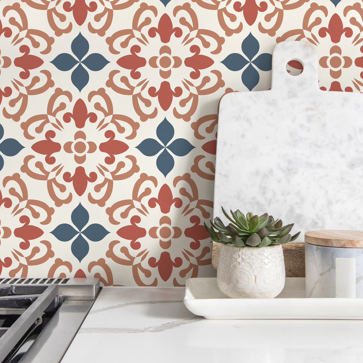 Mexican Tile Peel And Stick Wallpaper