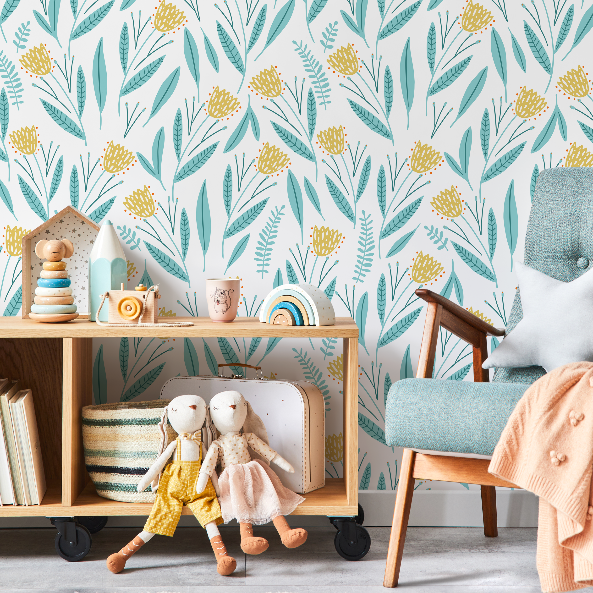 Pastel Teal Wallpaper
