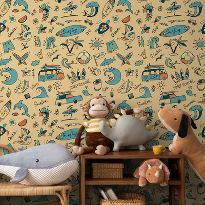 Surf Peel And Stick Wallpaper