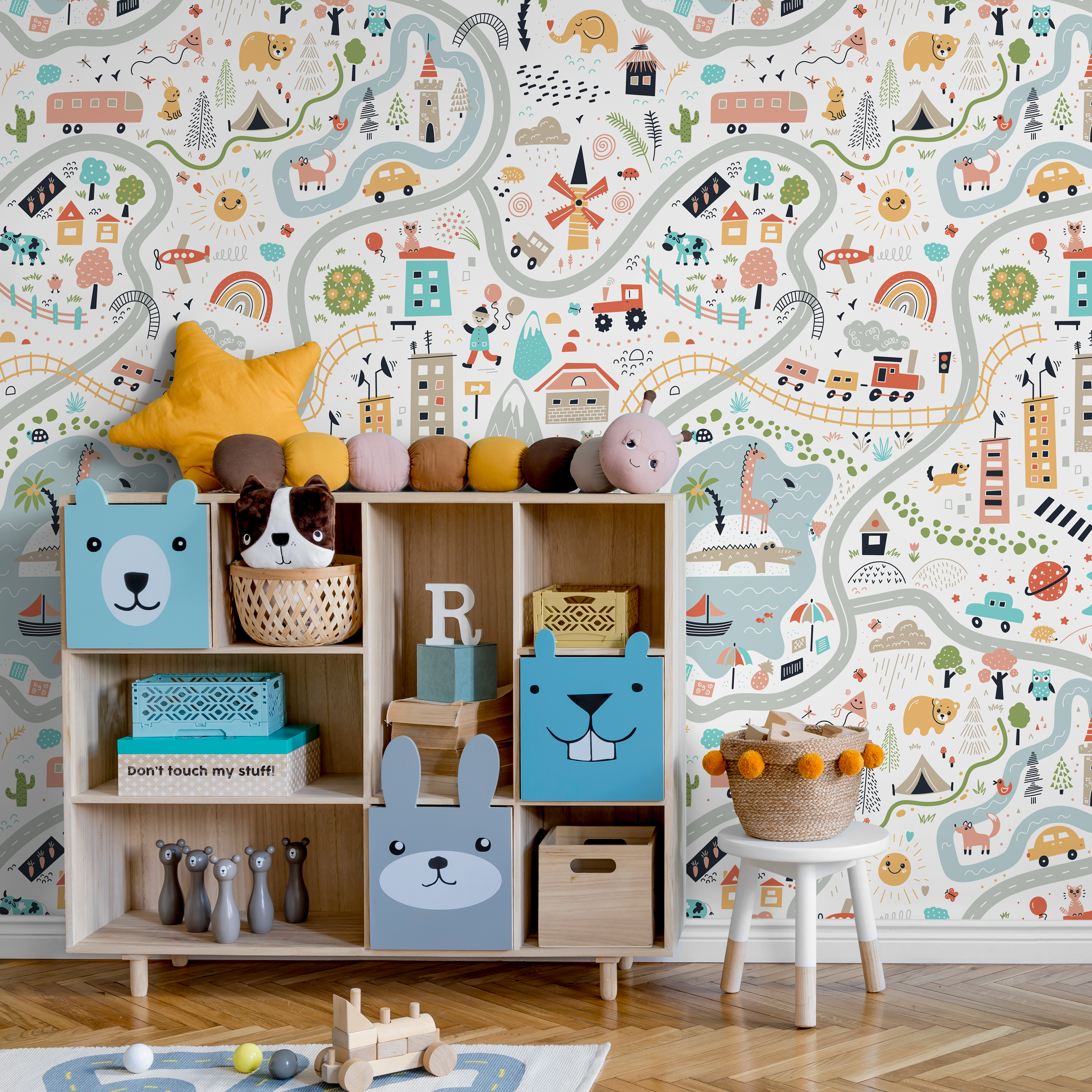 Kids Playroom Wallpaper