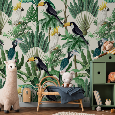 Green Nursery Wallpaper