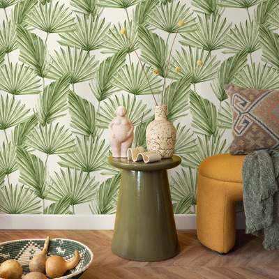 Peel And Stick Palm Leaf Wallpaper