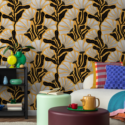 Flower Wallpaper Modern