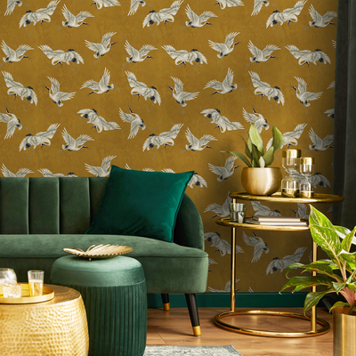 Gold Foil Peel And Stick Wallpaper