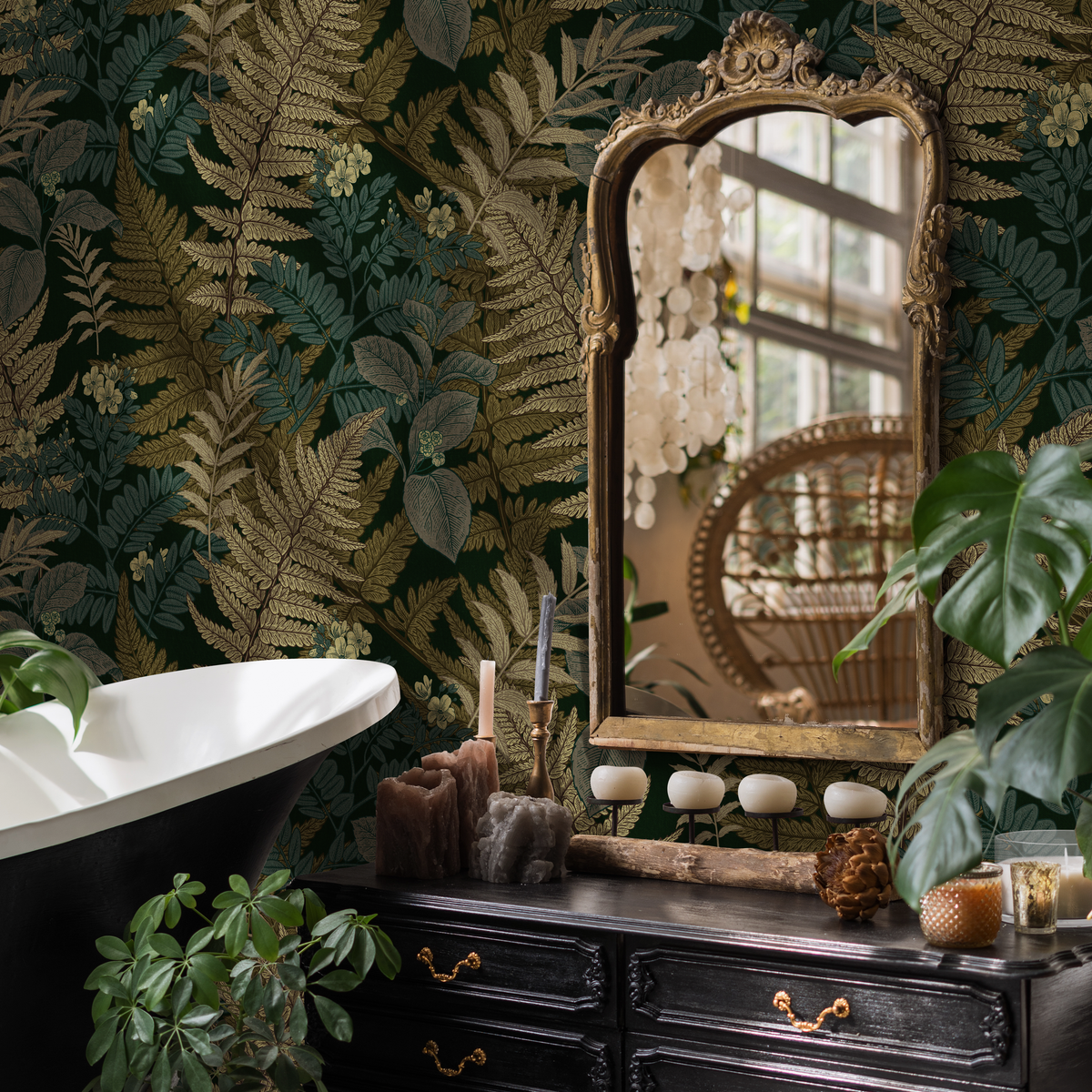 Wallpaper For Master Bathroom
