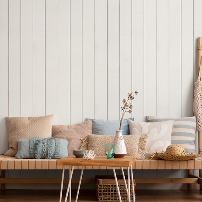 White Pattern Peel And Stick Wallpaper