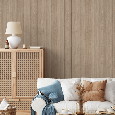 Faux Wood Panel Peel And Stick Wallpaper