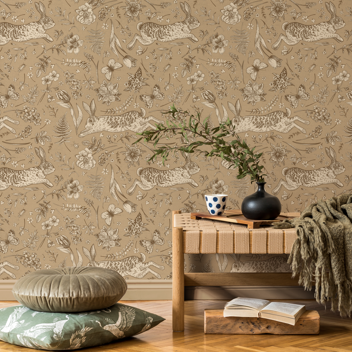 Vintage Farmhouse Wallpaper