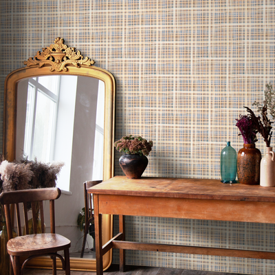 Farmhouse Plaid Peel And Stick Wallpaper
