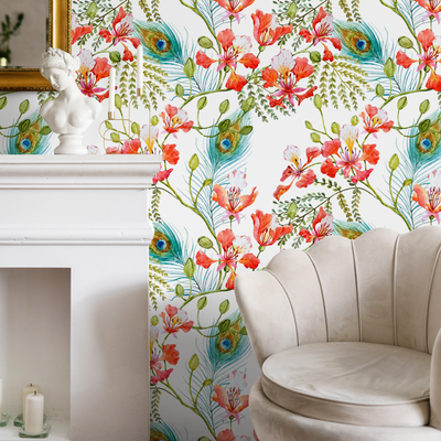 Feather Peel And Stick Wallpaper