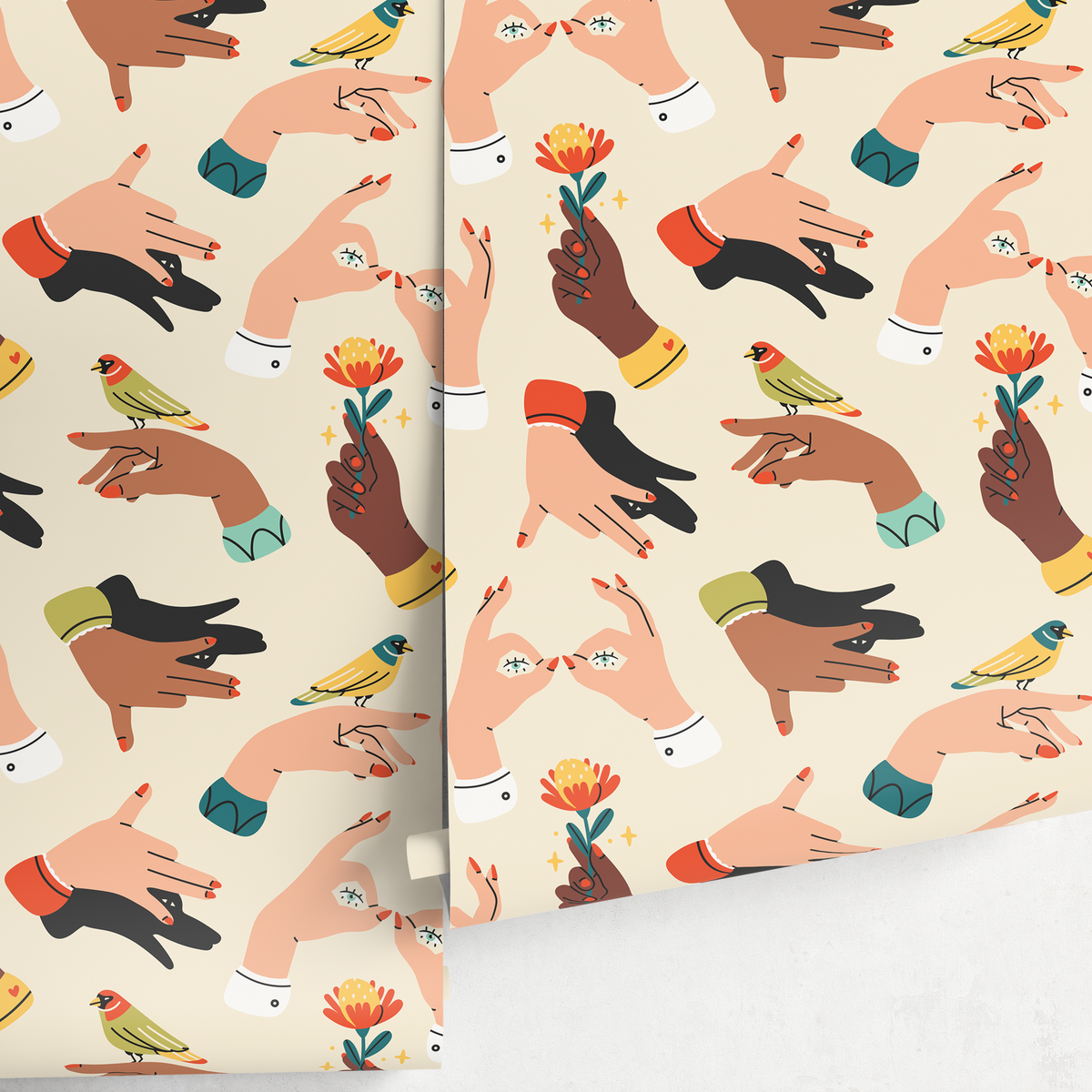 Funky Bathroom Wallpaper