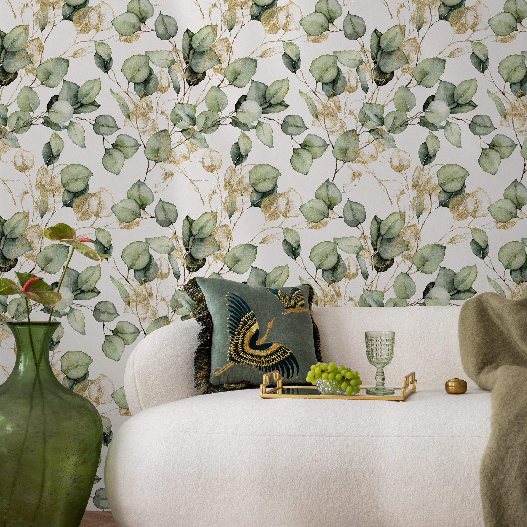 Gold Accent Peel And Stick Wallpaper