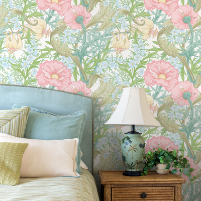 Grandmillennial Peel and Stick Wallpaper - Chintz & Floral