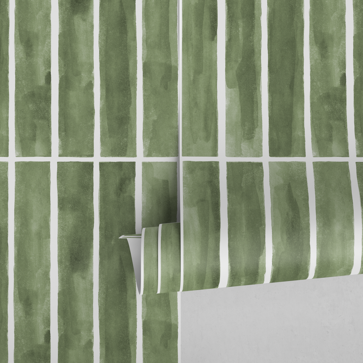 Green Wallpaper For Bathroom