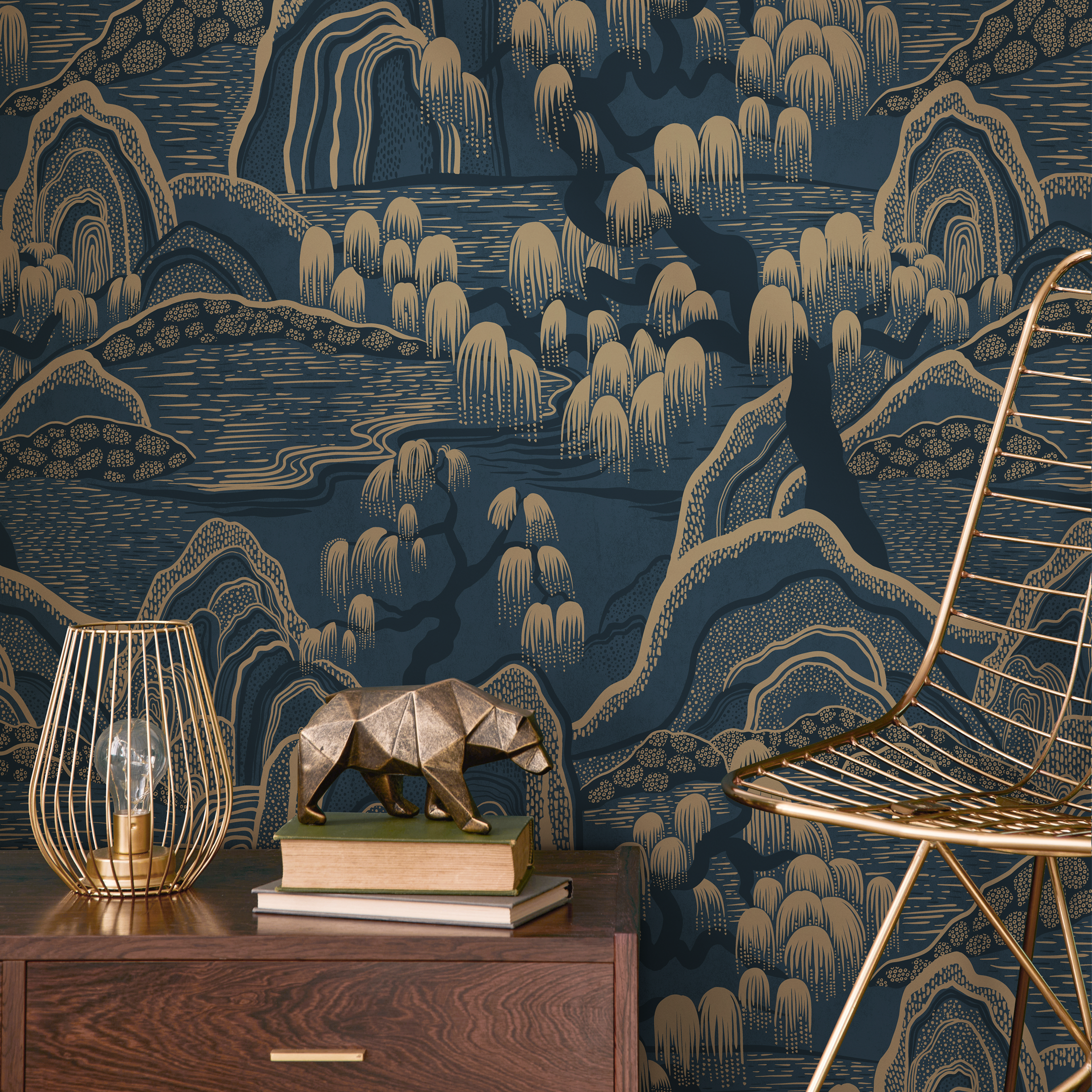 Peel And Stick Wallpaper Blues