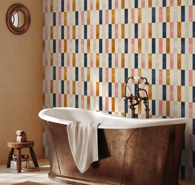 Pink Bathroom Wallpaper