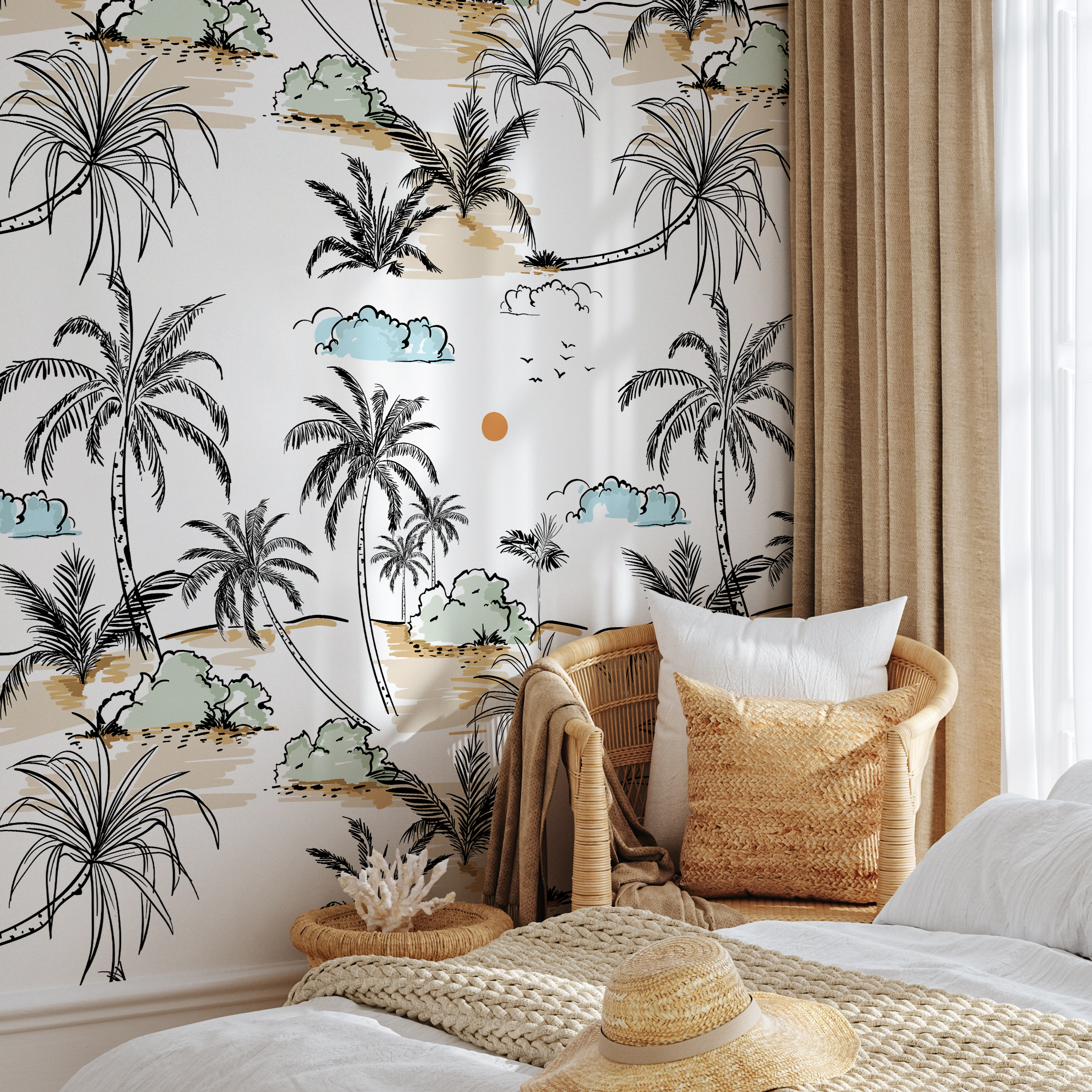 Peel And Stick Wallpaper Beach Scene