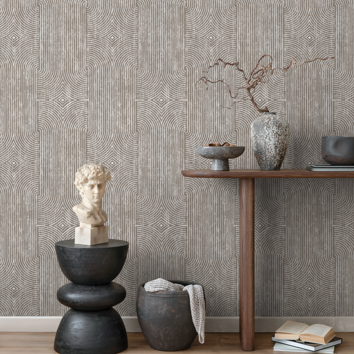 Peel And Stick Wallpaper For Mudroom