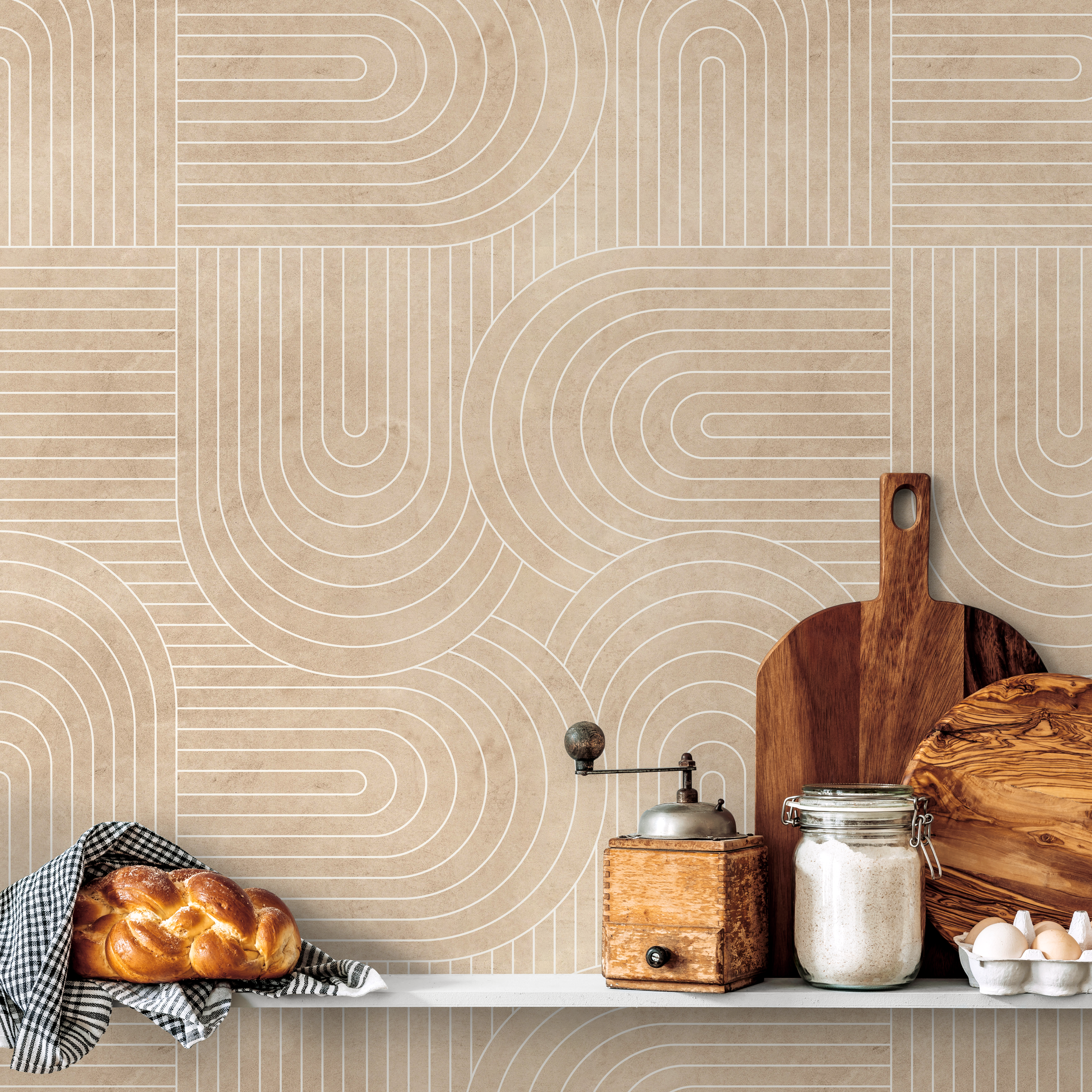 Peel And Stick Wallpaper On Kitchen Island