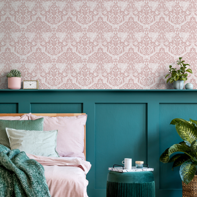 Pink Damask Wallpaper
