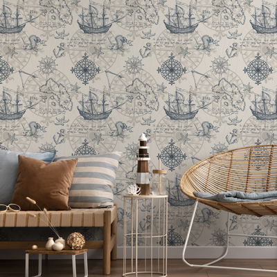 Sailboat Peel And Stick Wallpaper