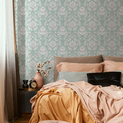 Seafoam Green Peel And Stick Wallpaper