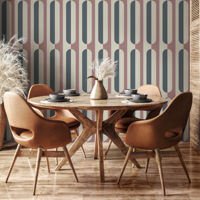 Beige Mid Century Wallpaper