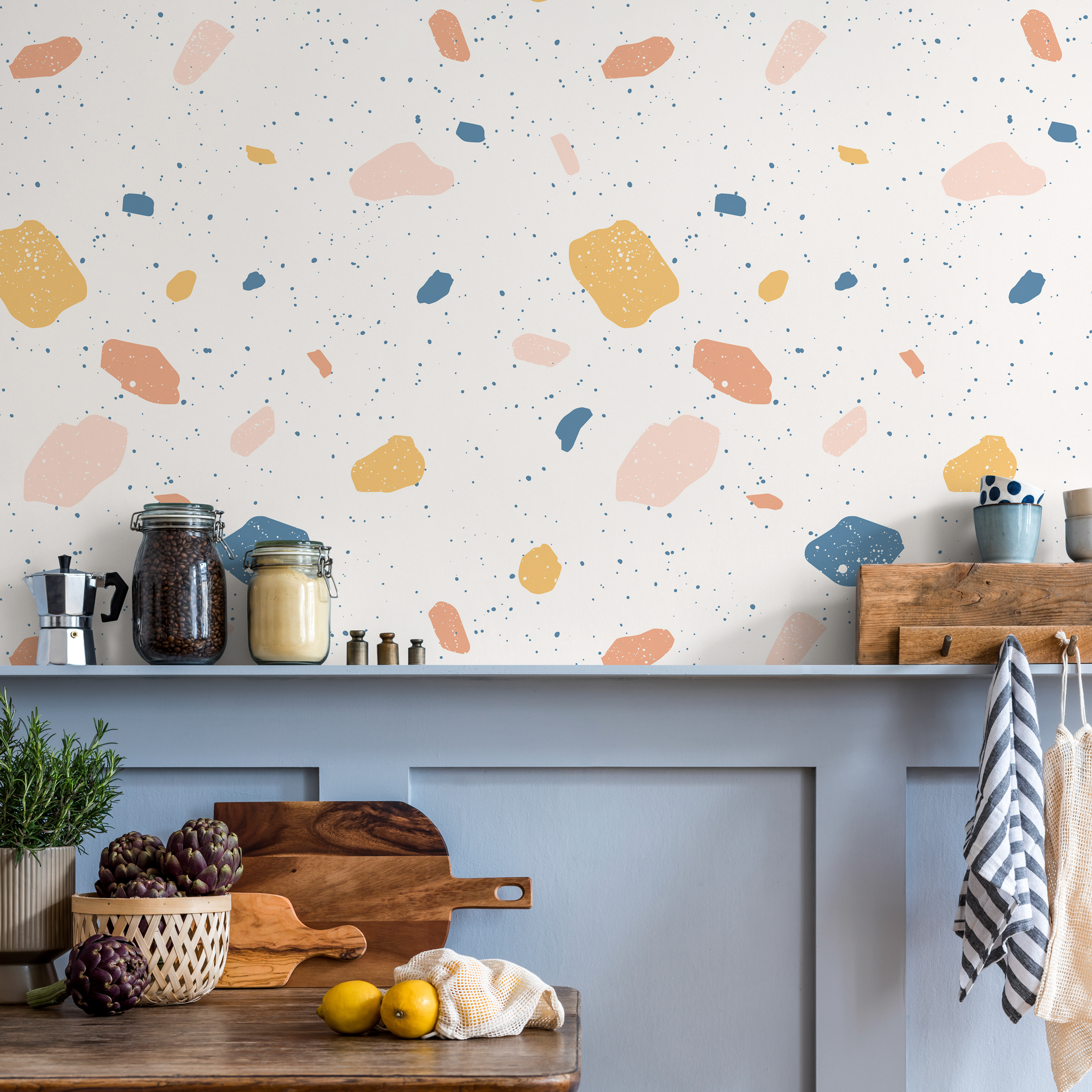 Wallpaper Kitchen Backsplash