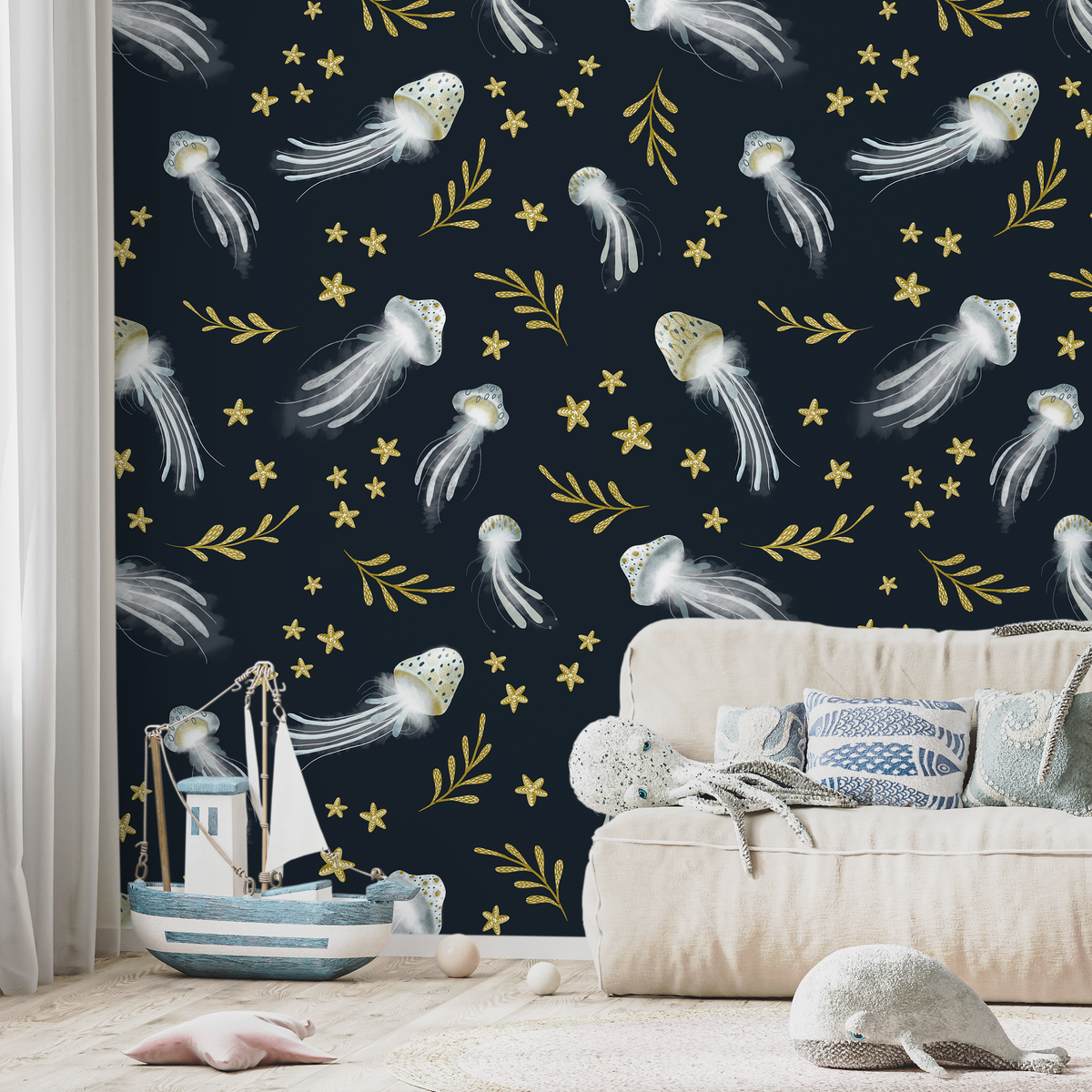 Moon Jellyfish Wallpaper