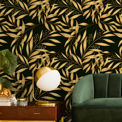 Gold Leaves Wallpaper