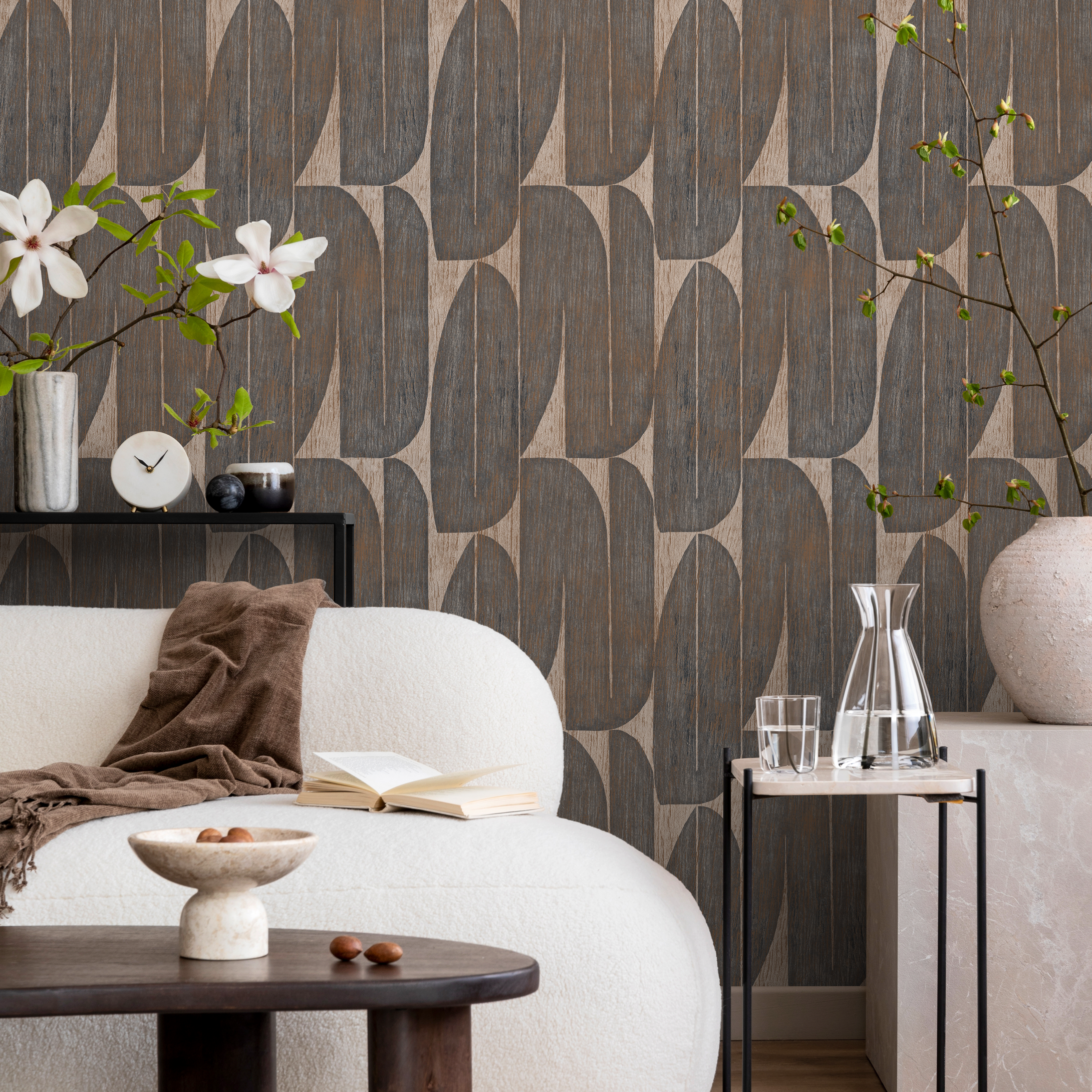 Brown Wood Peel And Stick Wallpaper