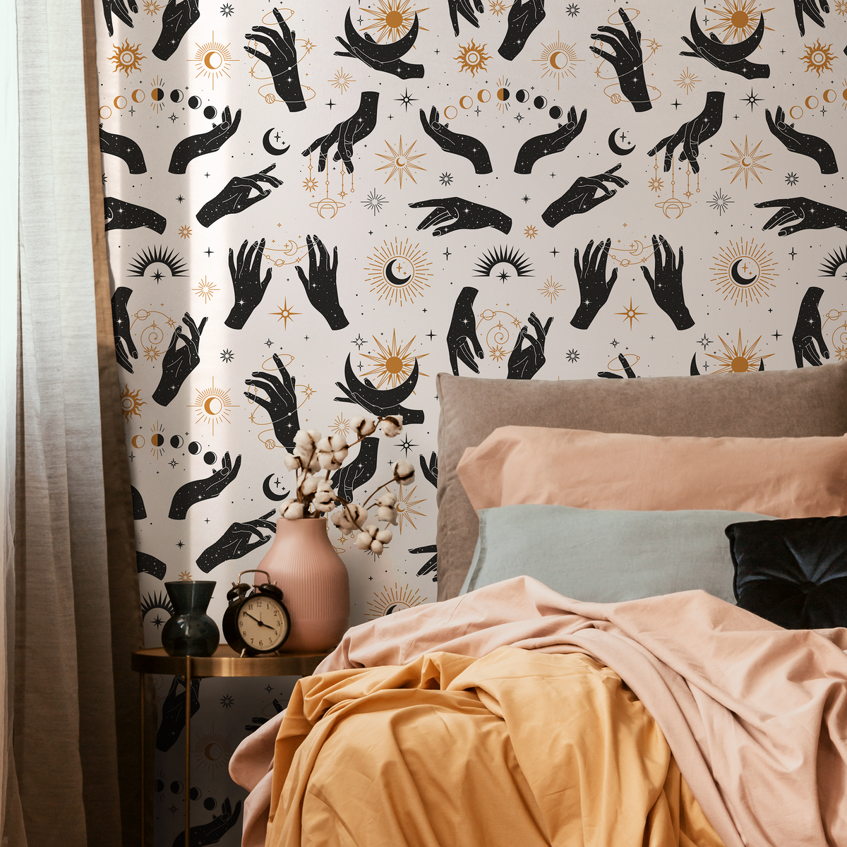 Moon And Stars Peel And Stick Wallpaper