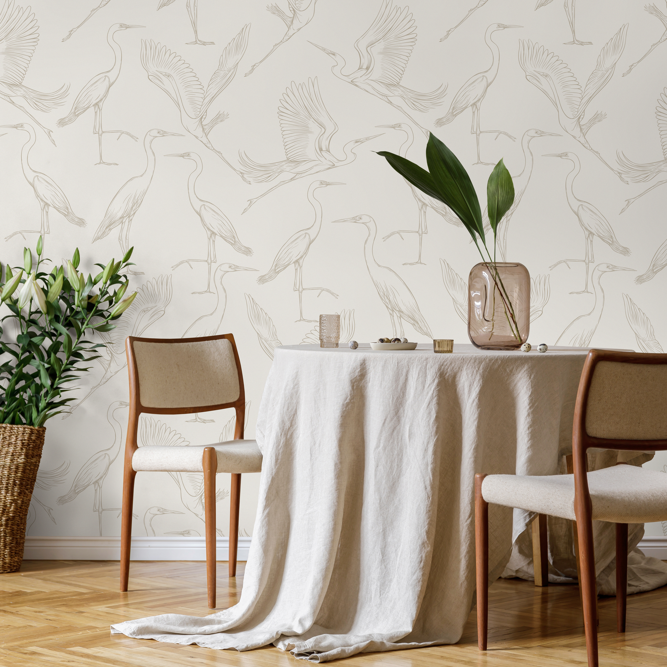 Neutral Color Peel And Stick Wallpaper