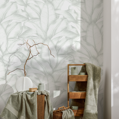 Wallpaper In Powder Room