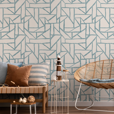 Teal Modern Wallpaper