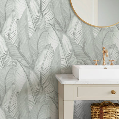 Green Bathroom Wallpaper