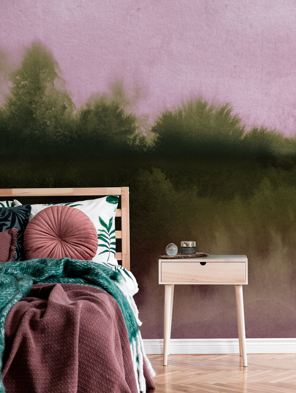 Pink Forest Wallpaper