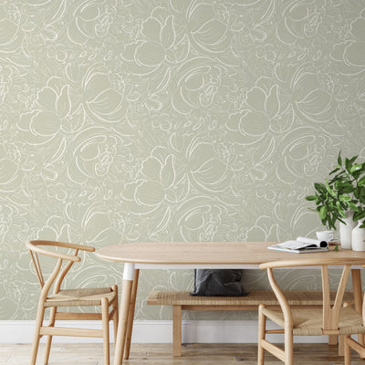 Aesthetic Sage Green Wallpaper