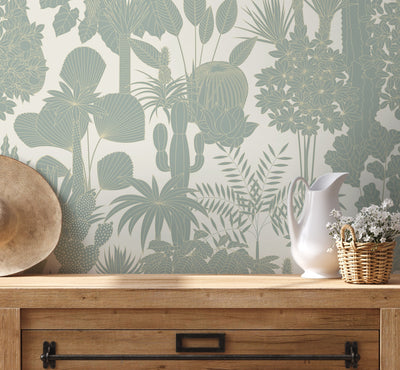 Light Sage Green Wallpaper