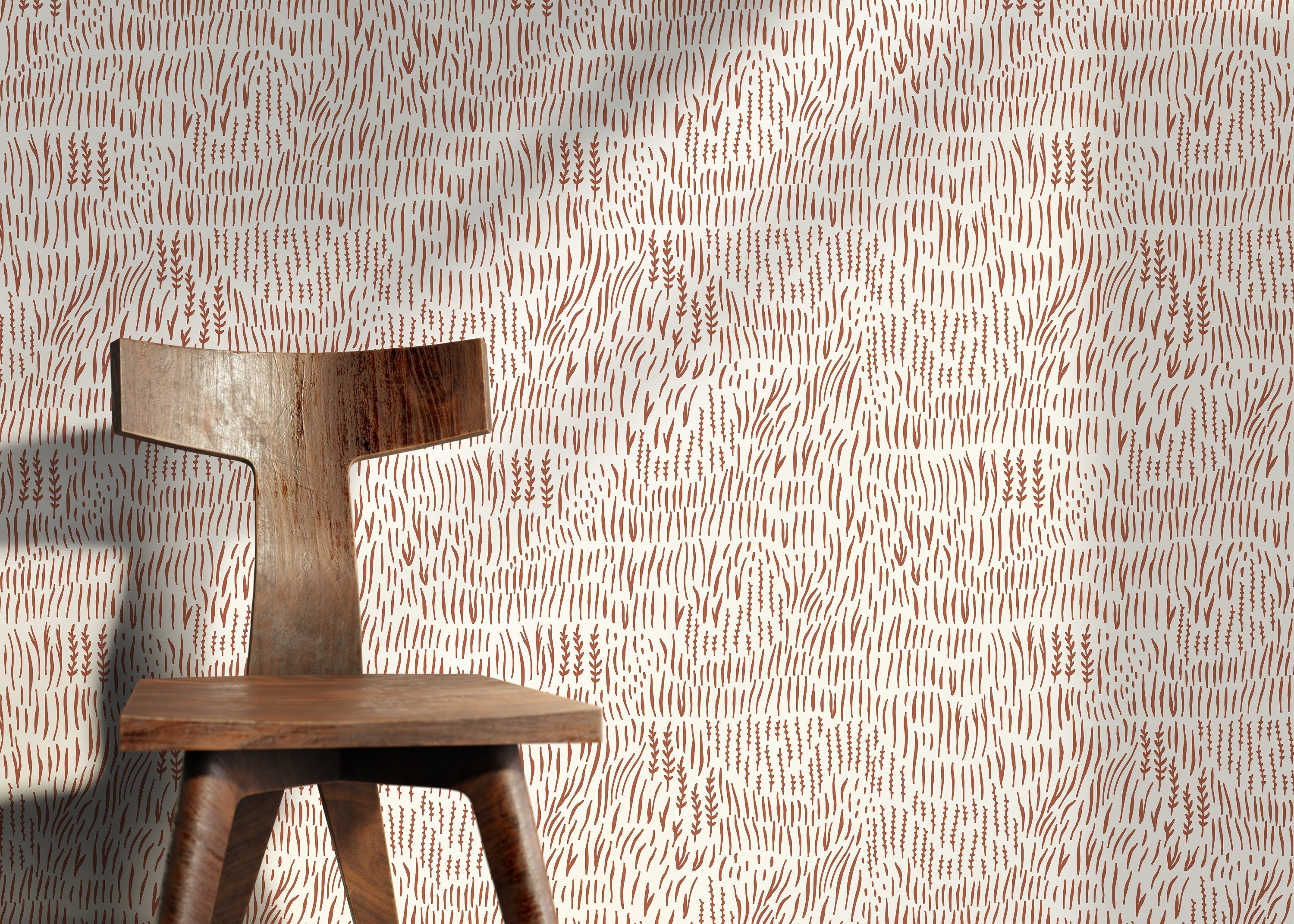 Brown Farmhouse Wallpaper