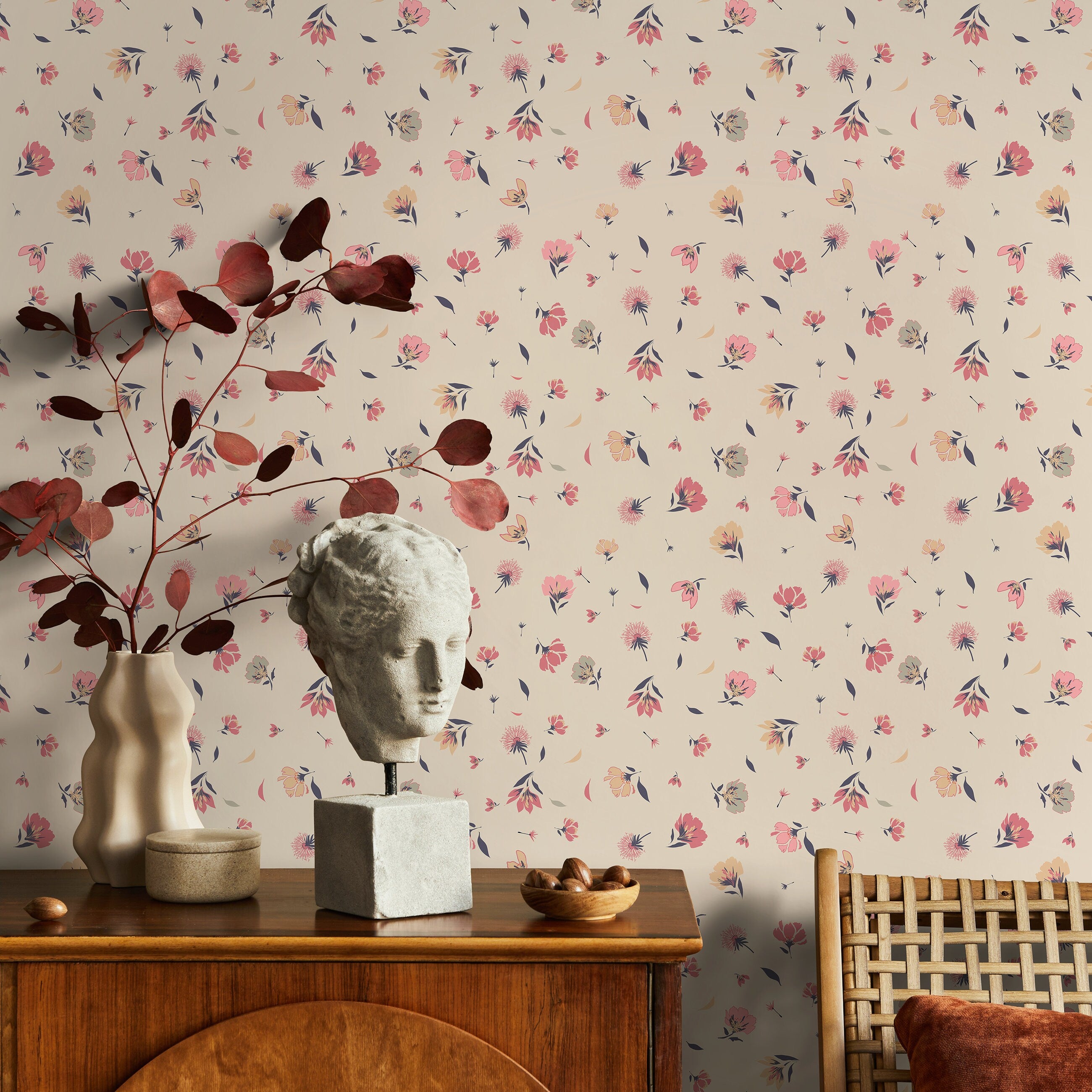 Ditsy Floral Peel And Stick Wallpaper