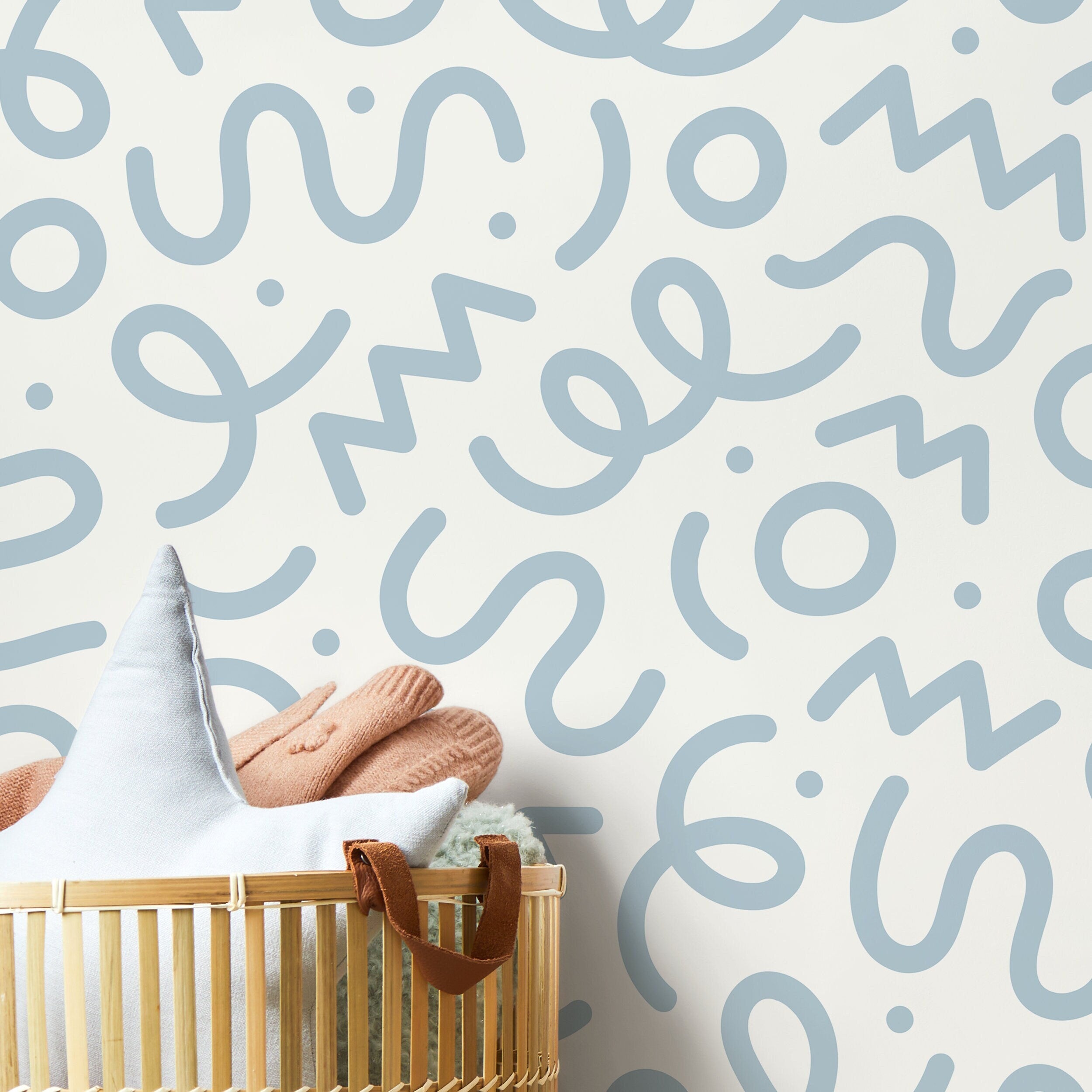 Pastel Blue Abstract Wallpaper