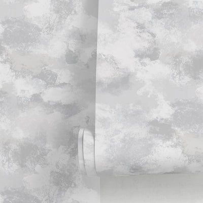 White On White Textured Wallpaper