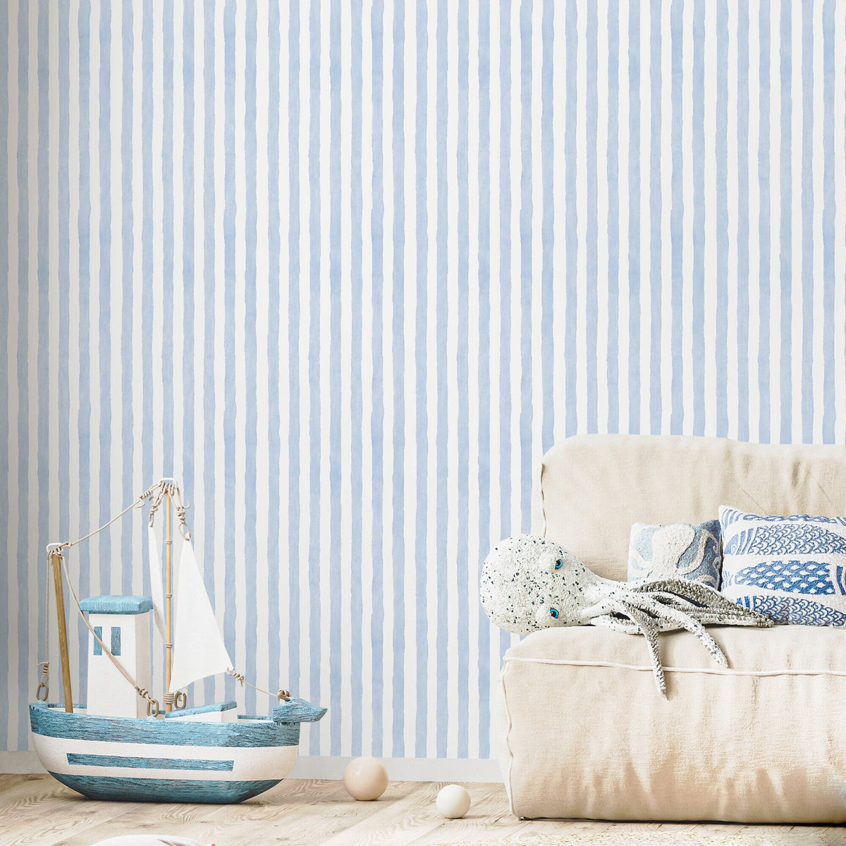Modern Vertical Stripe Wallpaper