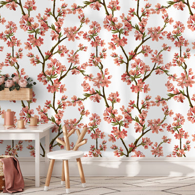 Cherry Peel And Stick Wallpaper