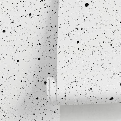 Black White Polka Dot Wallpaper