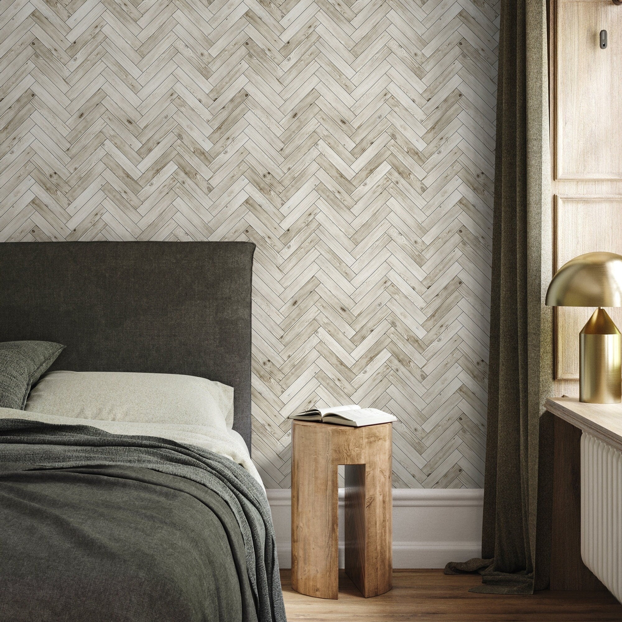 Stick And Peel Wood Wallpaper