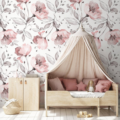 Removable Pink Wallpaper