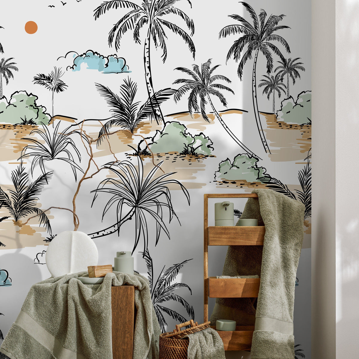 Beach Palm Tree Wallpaper