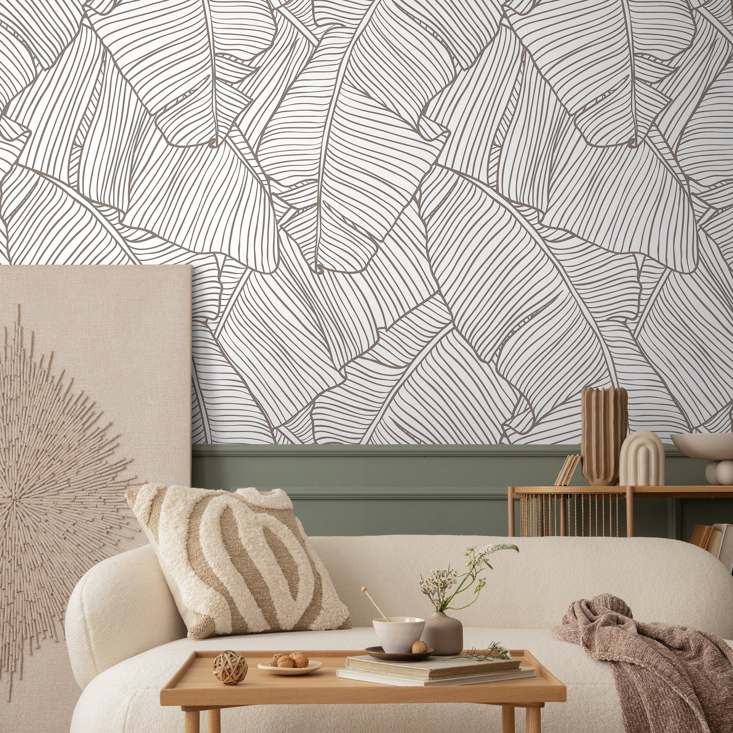 White Tropical Wallpaper